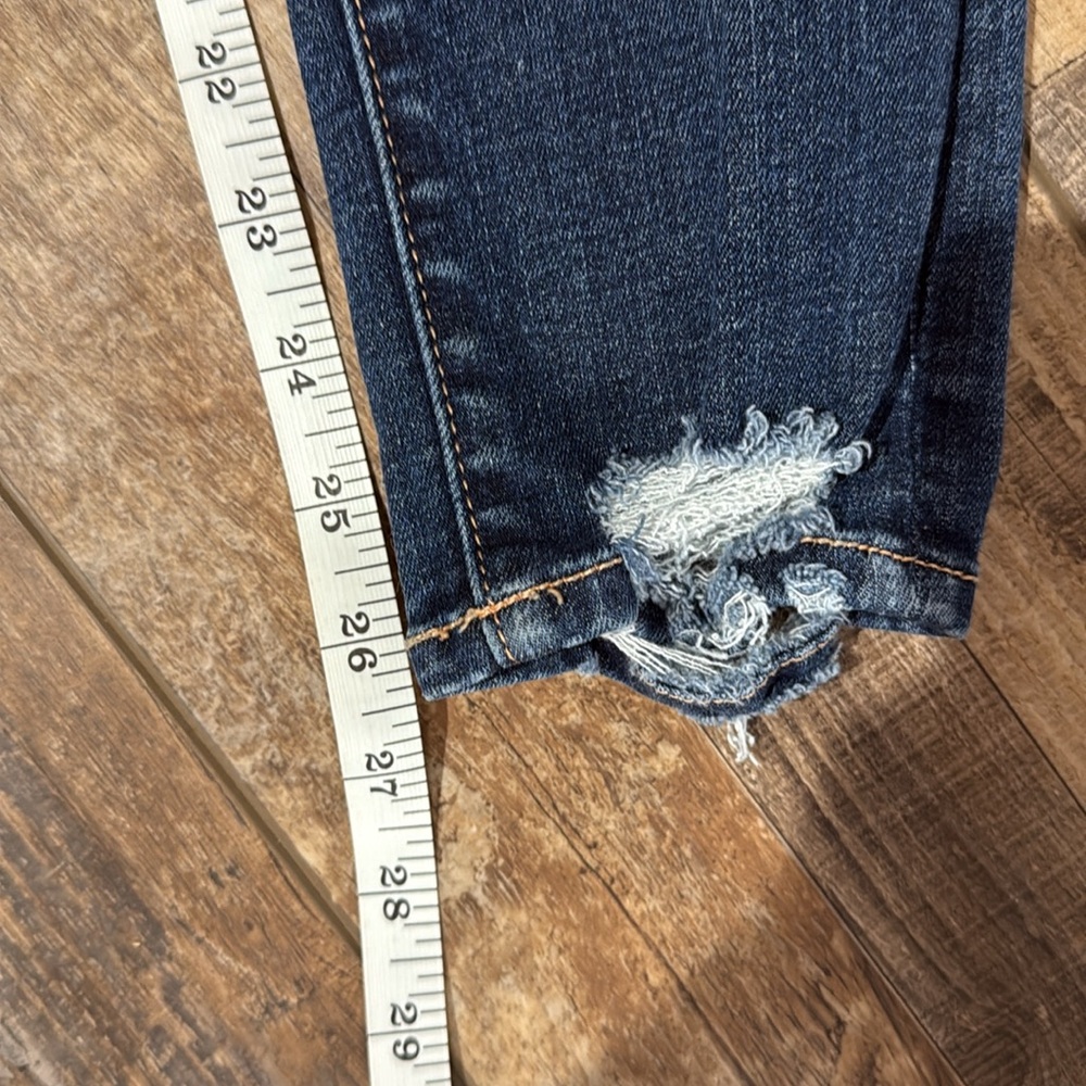 Buckle Women's Skinny Jeans - Dark Blue - Picture 8 of 9
